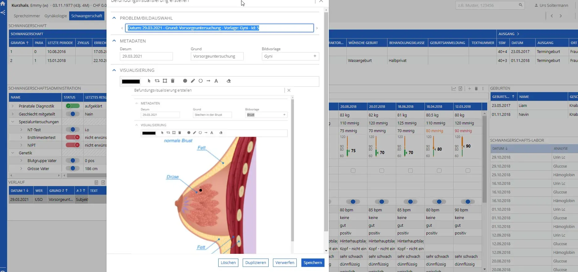 Praxissoftware vitomed für die Gynäkologie