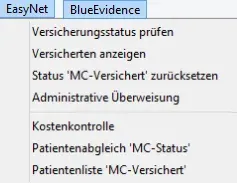 Praxissoftware vitomed Screenshot Managed Care